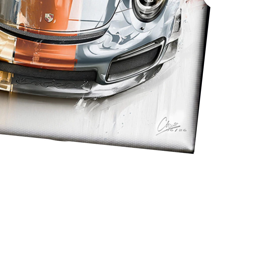 Gulf Porsche 911 Leinwand Bild