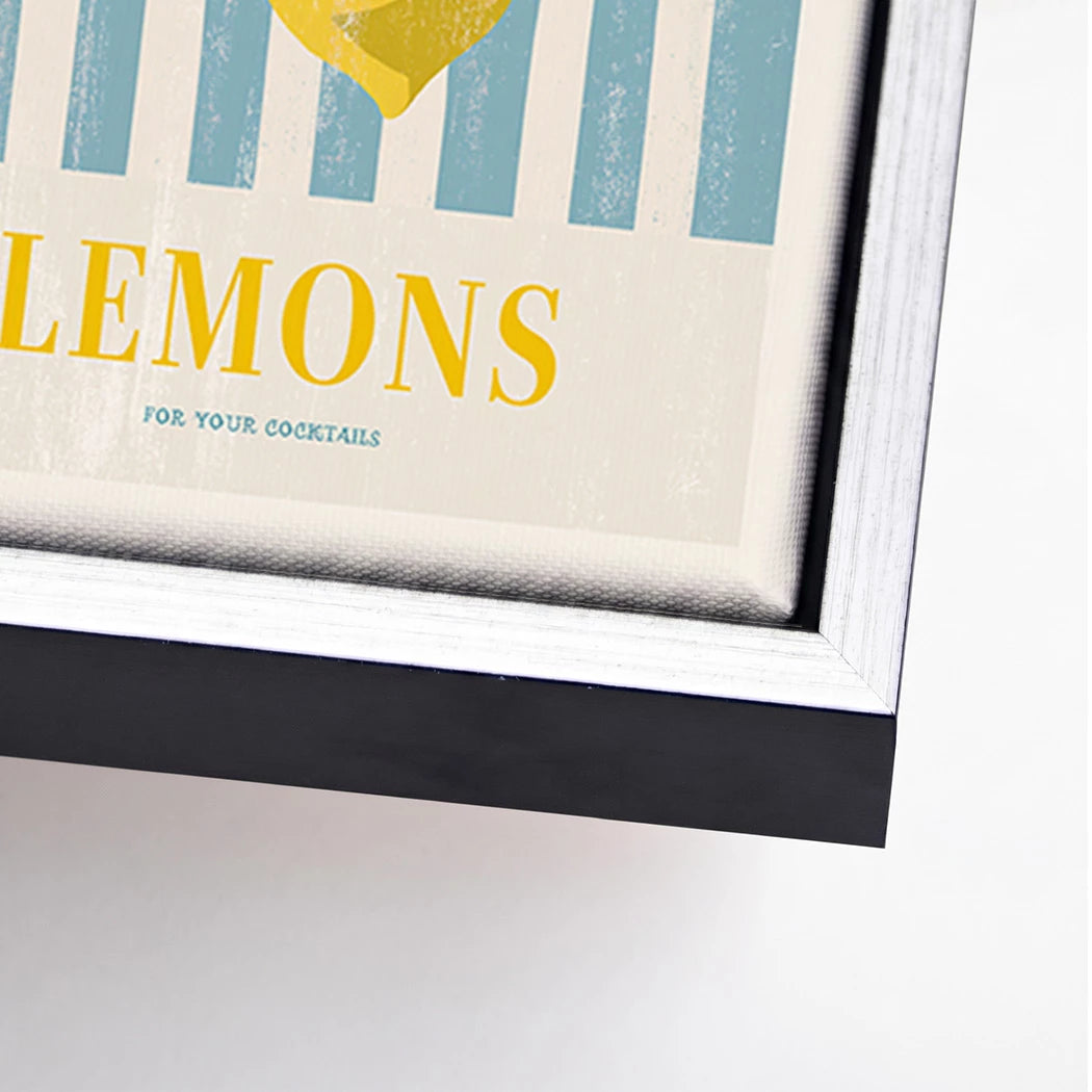 Lemons Cocktail Leinwand Bild