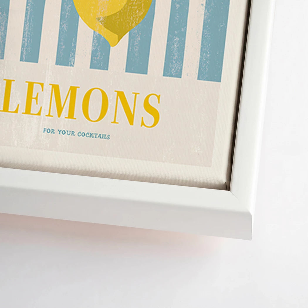 Lemons Cocktail Leinwand Bild