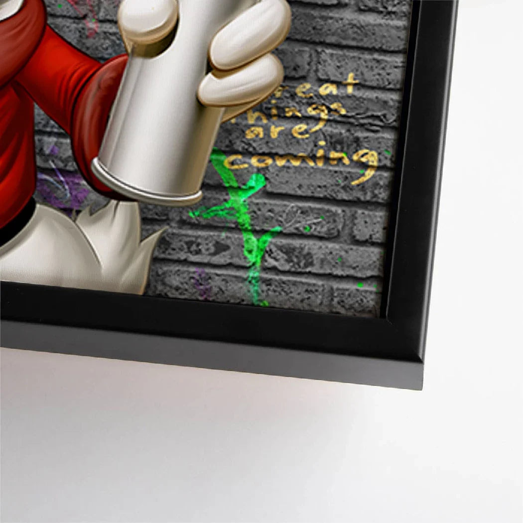 Dagobert Duck Street Money Leinwand Bild