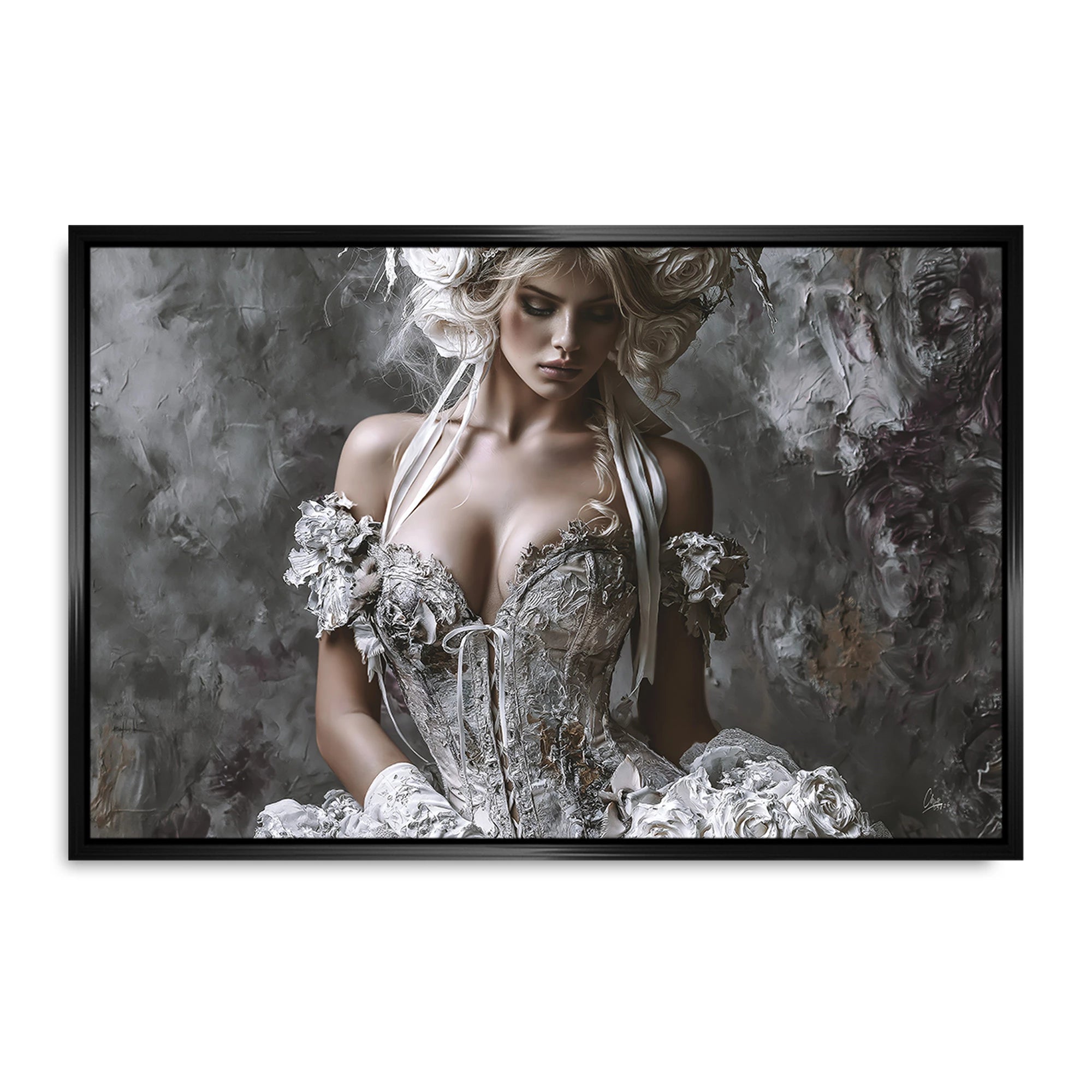 Rosen Couture Leinwand Bild