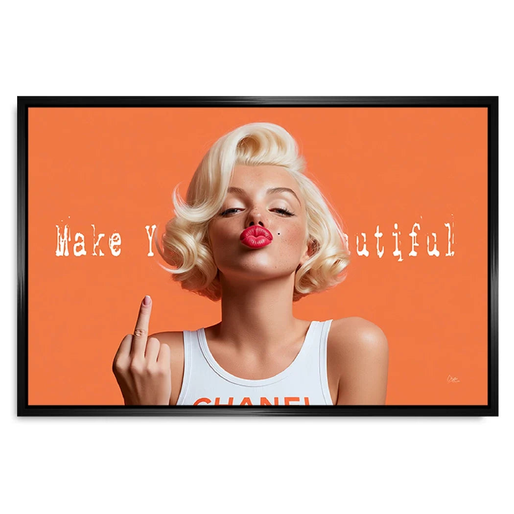 Marilyn Monroe Beautiful Leinwand Bild