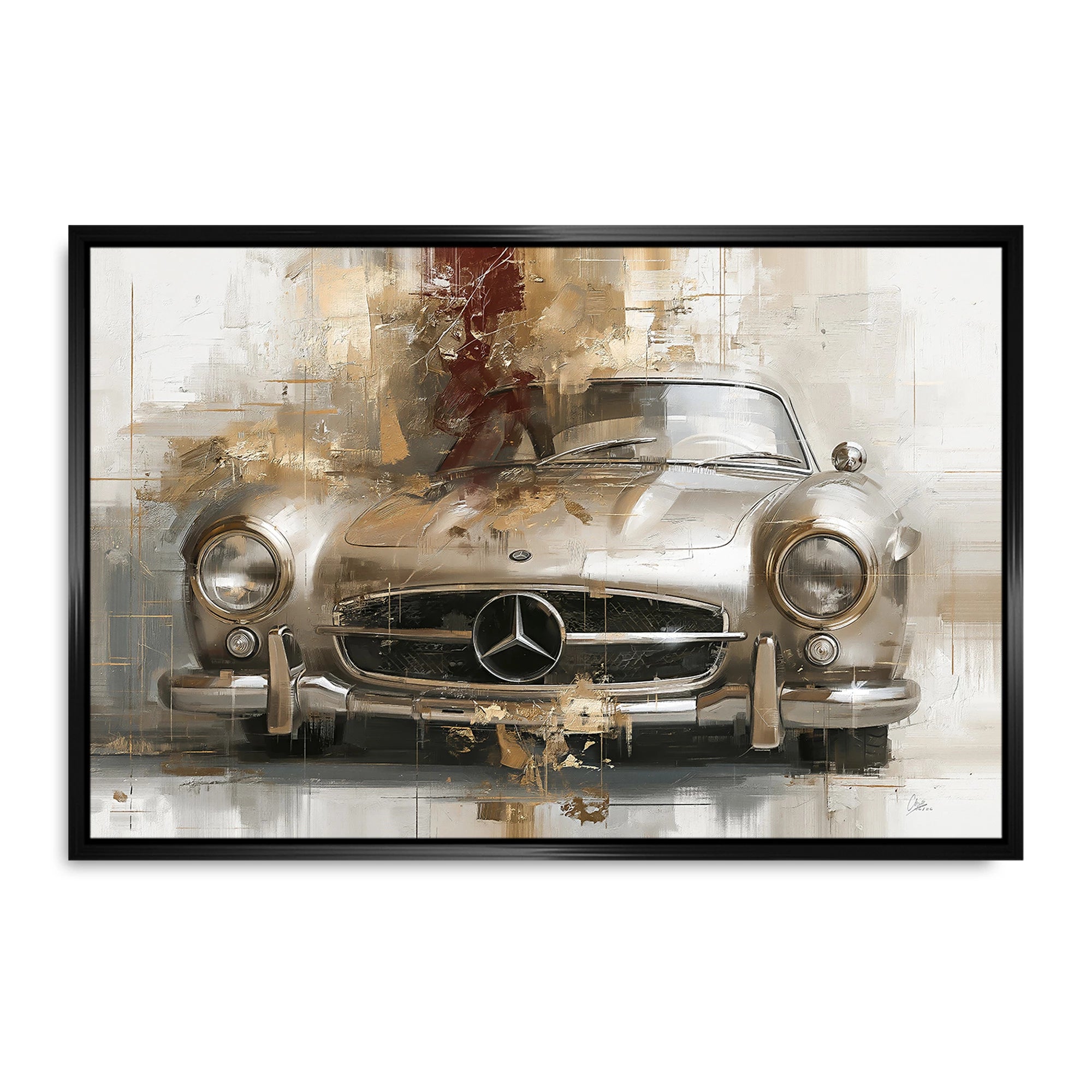 Mercedes 300SL Legende Leinwand Bild