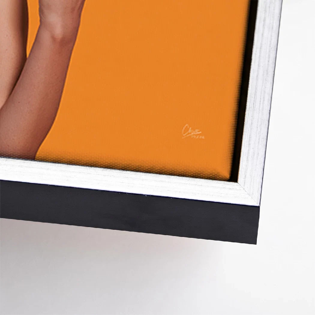 Marilyn Monroe Orange Kiss Leinwand Bild