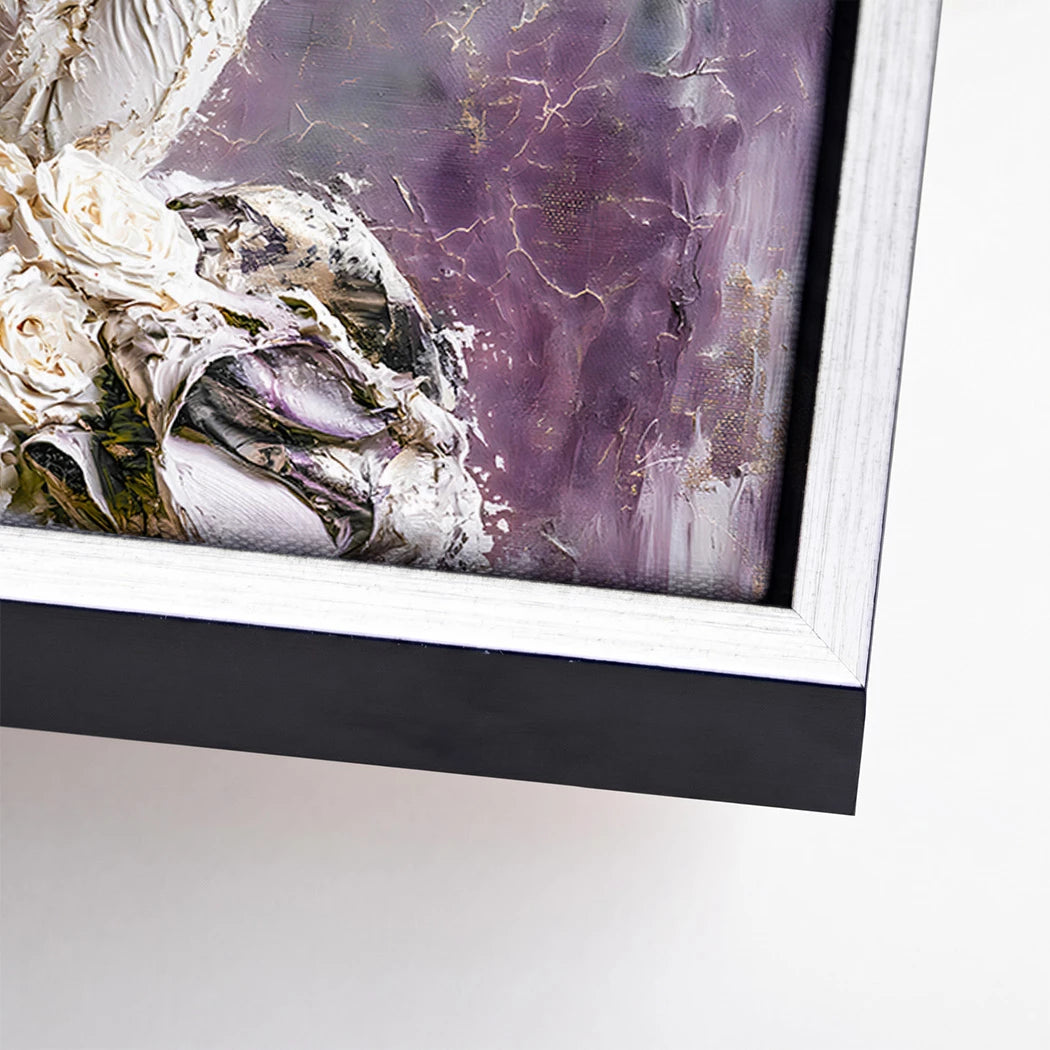 Blüten Couture Leinwand Bild