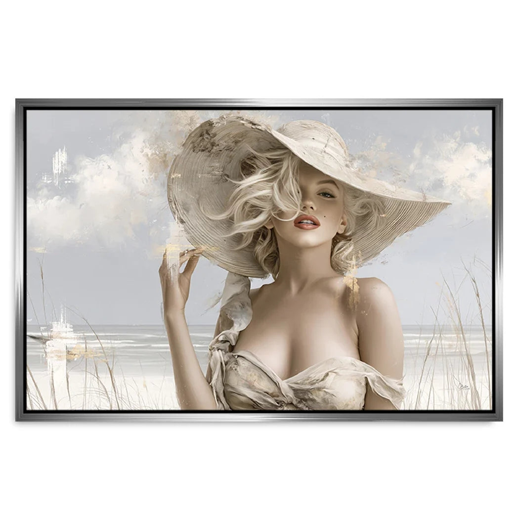 Marilyn Monroe Riviera Leinwand Bild