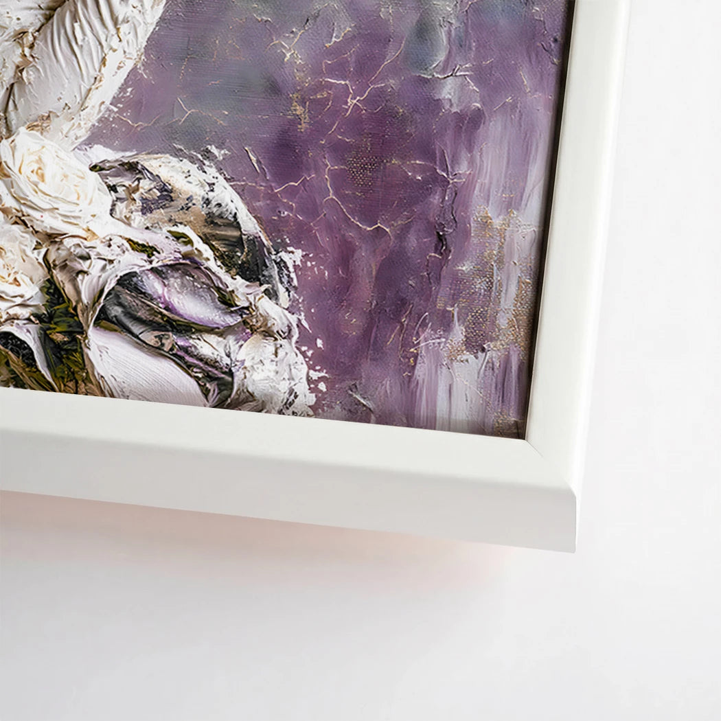 Blüten Couture Leinwand Bild