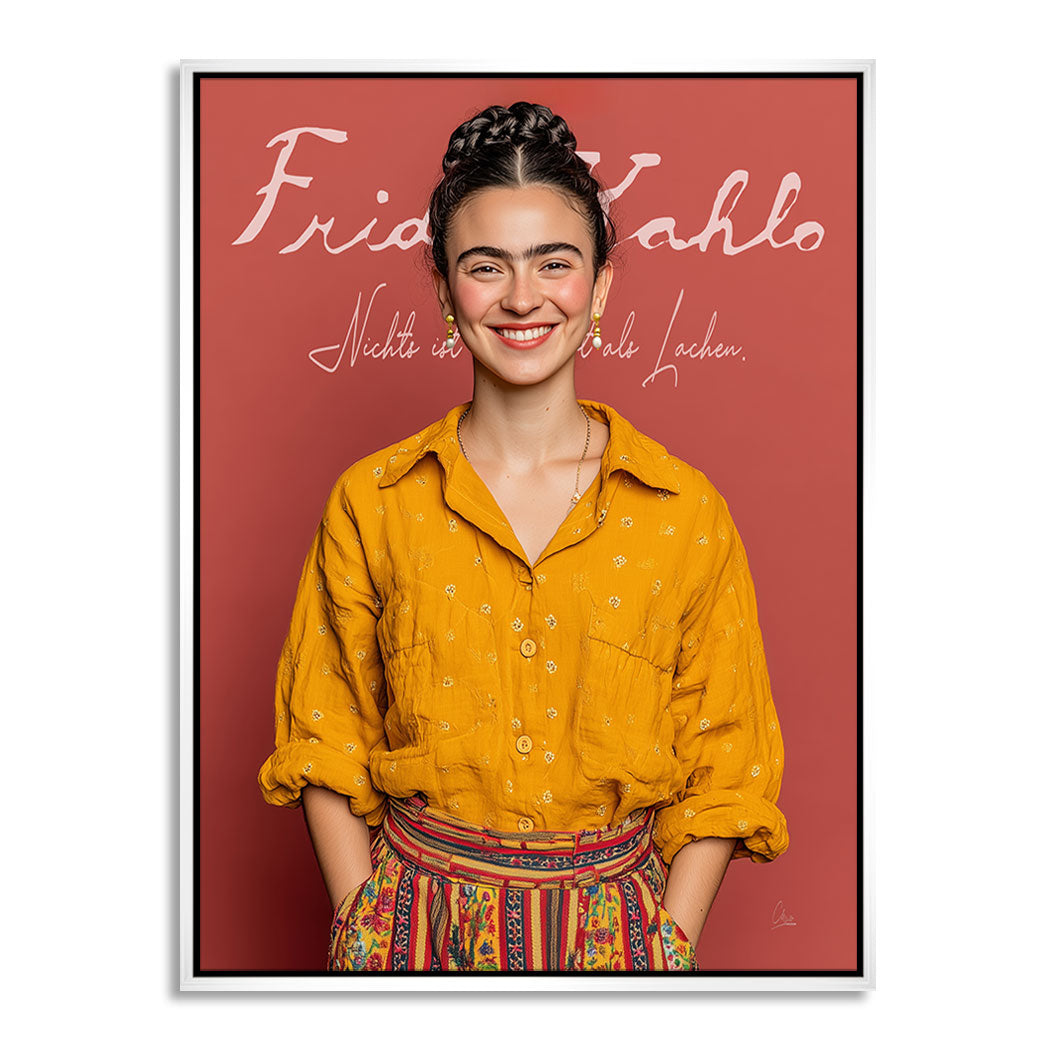 Das Lachen der Frida Leinwand Bild