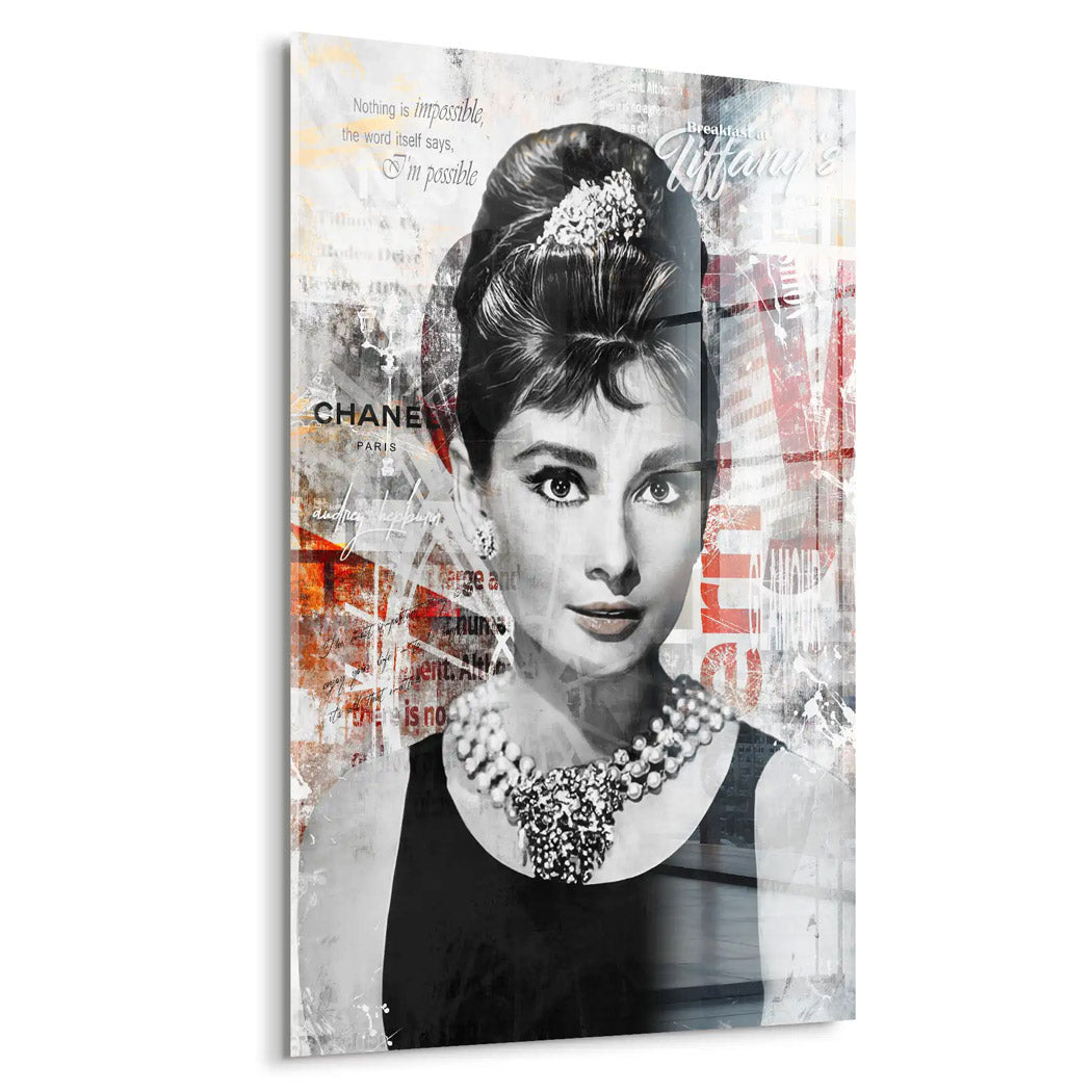 Audrey Glamour Style Acrylglas Bild