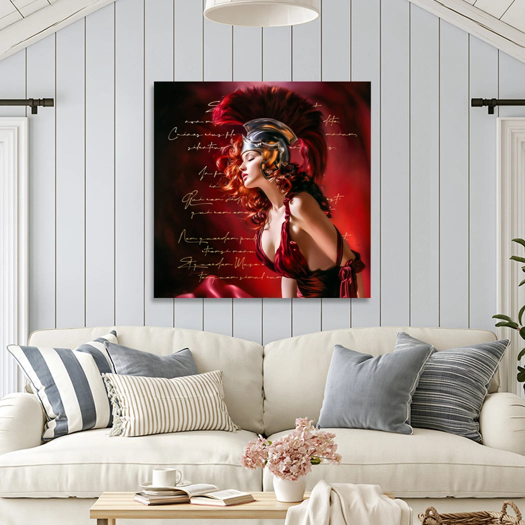 Venus in Rot Leinwand Bild