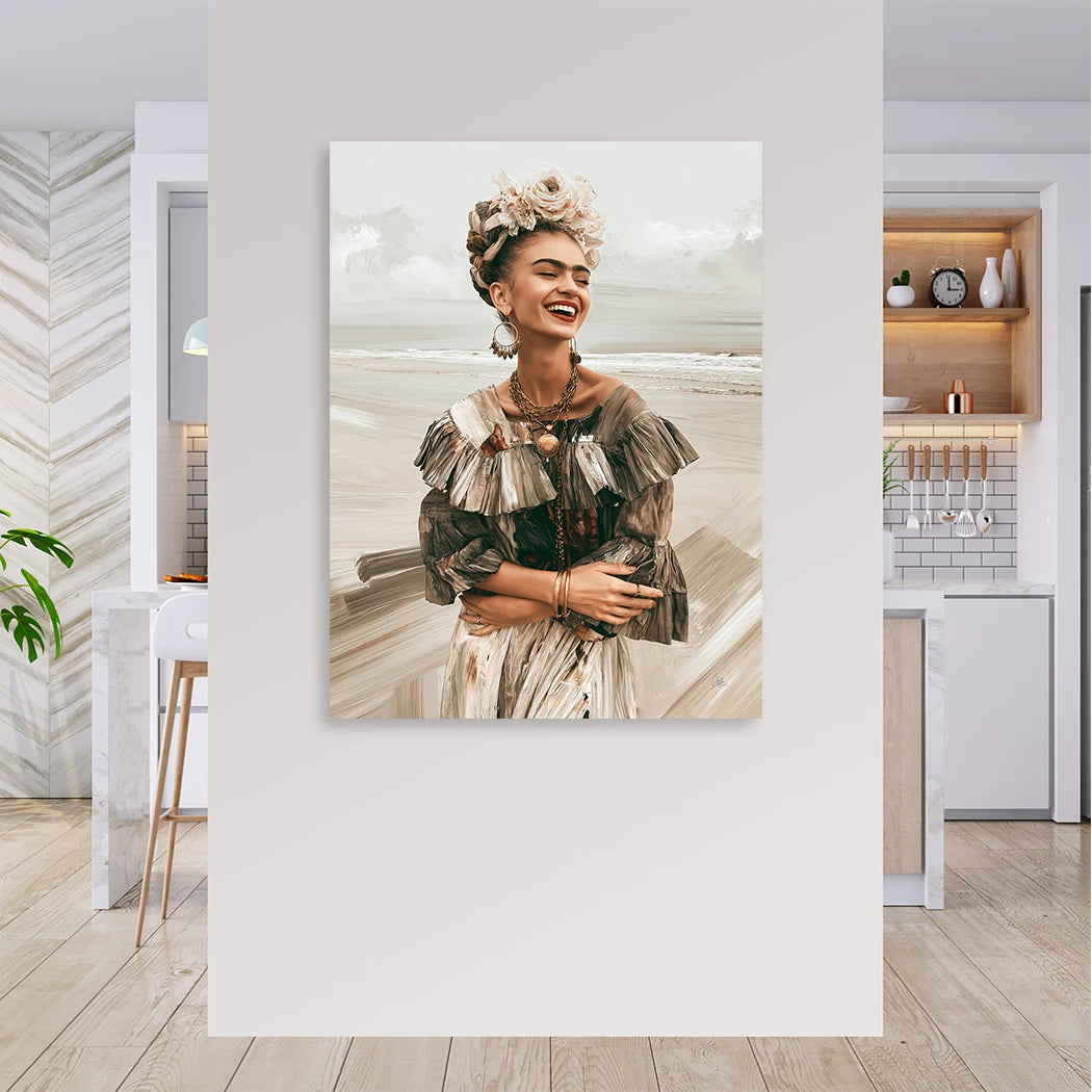 Frida Lebensfreude Leinwand Bild
