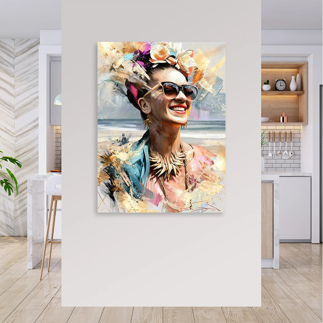 Frida Beach Leinwand Bild