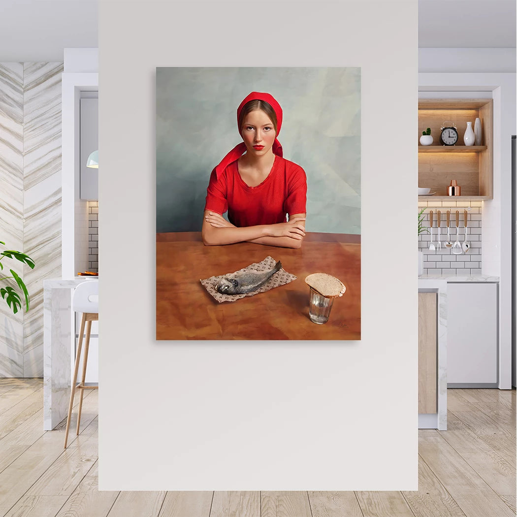 Dinner Leinwand Bild