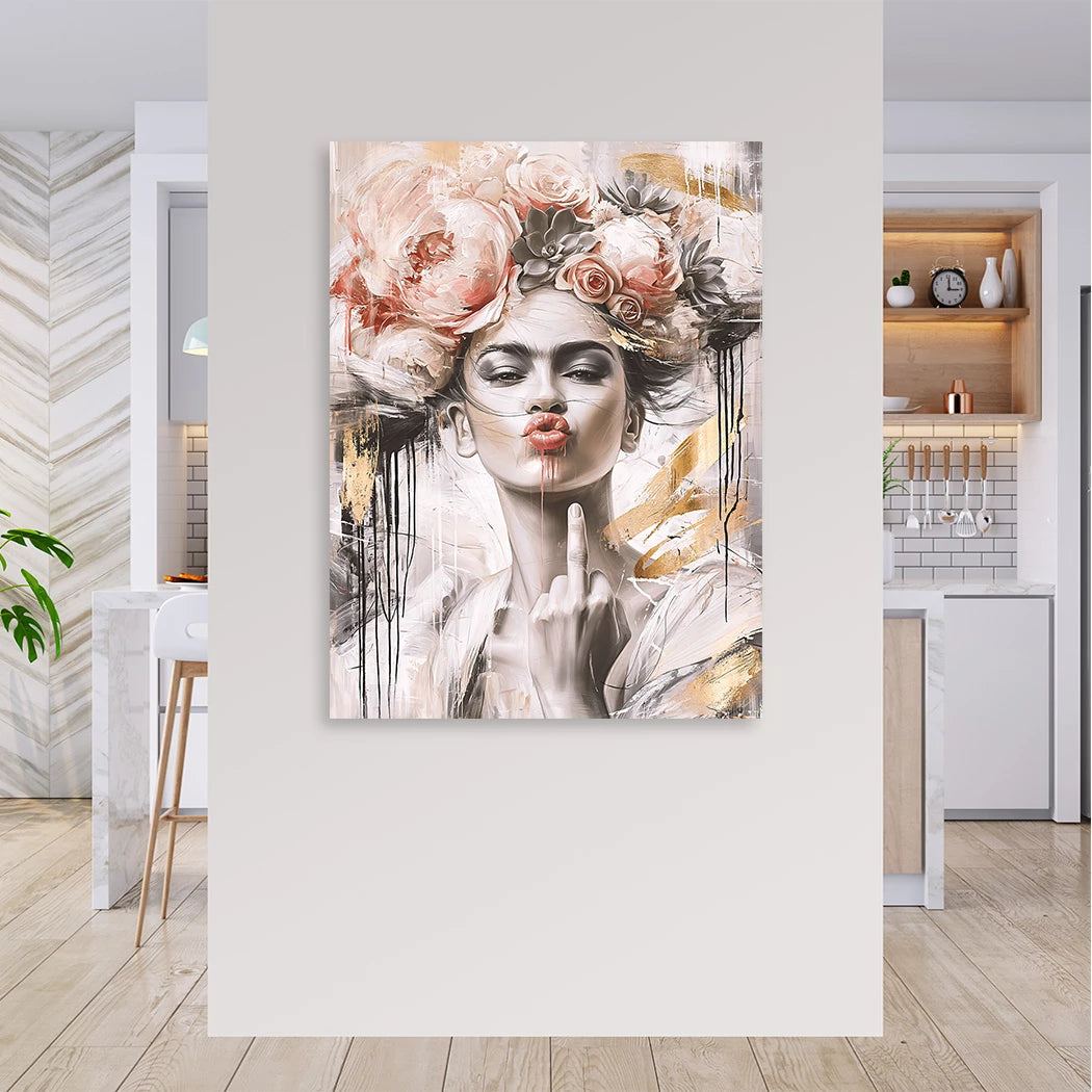 Frida Kahlo Attitude Leinwand Bild