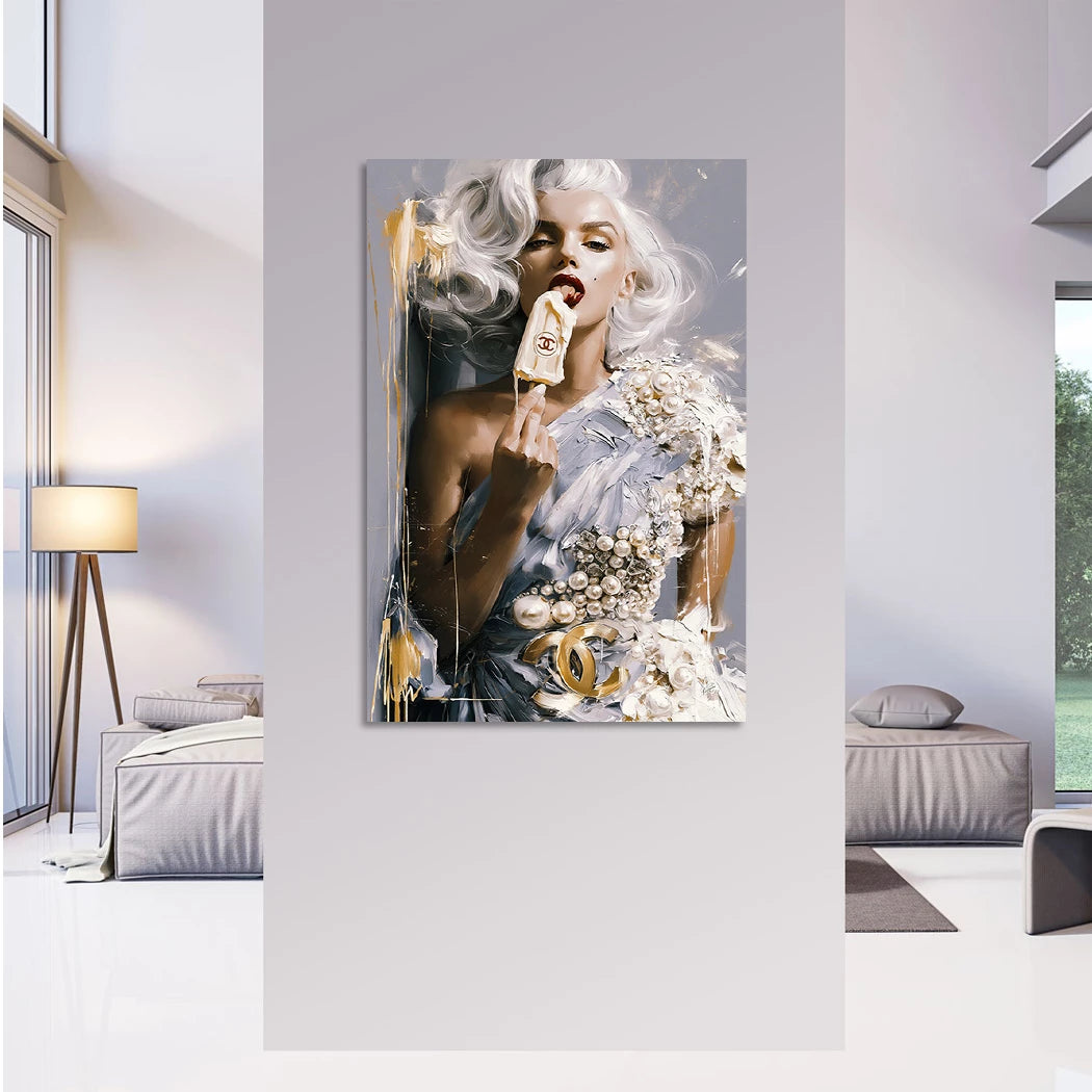 Marilyn Monroe Deluxe Leinwand Bild