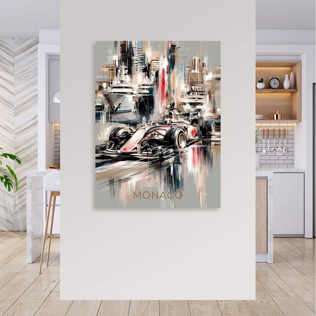 Monaco Formula Leinwand Bild