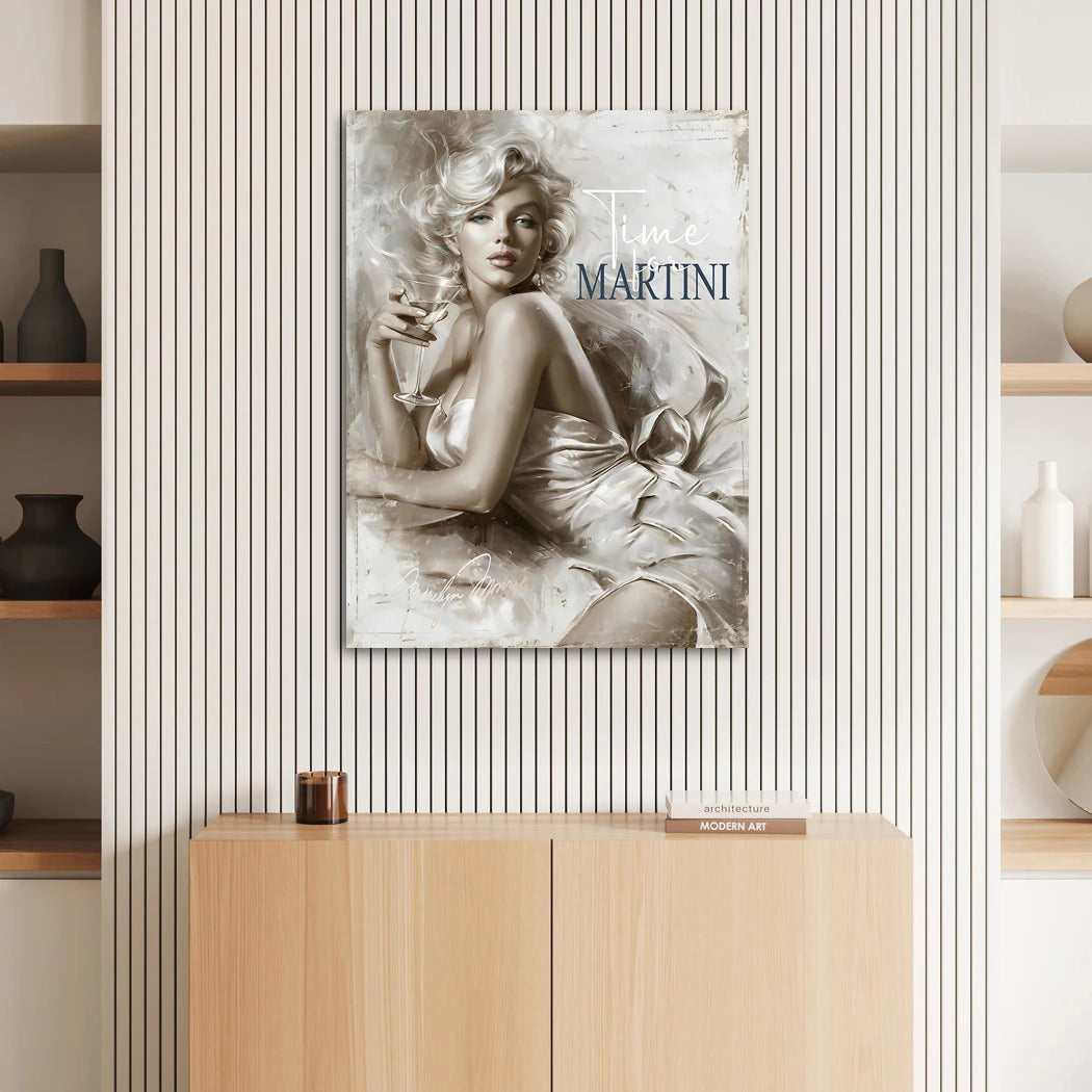 Marilyn Monroe Martini Acrylglasbild