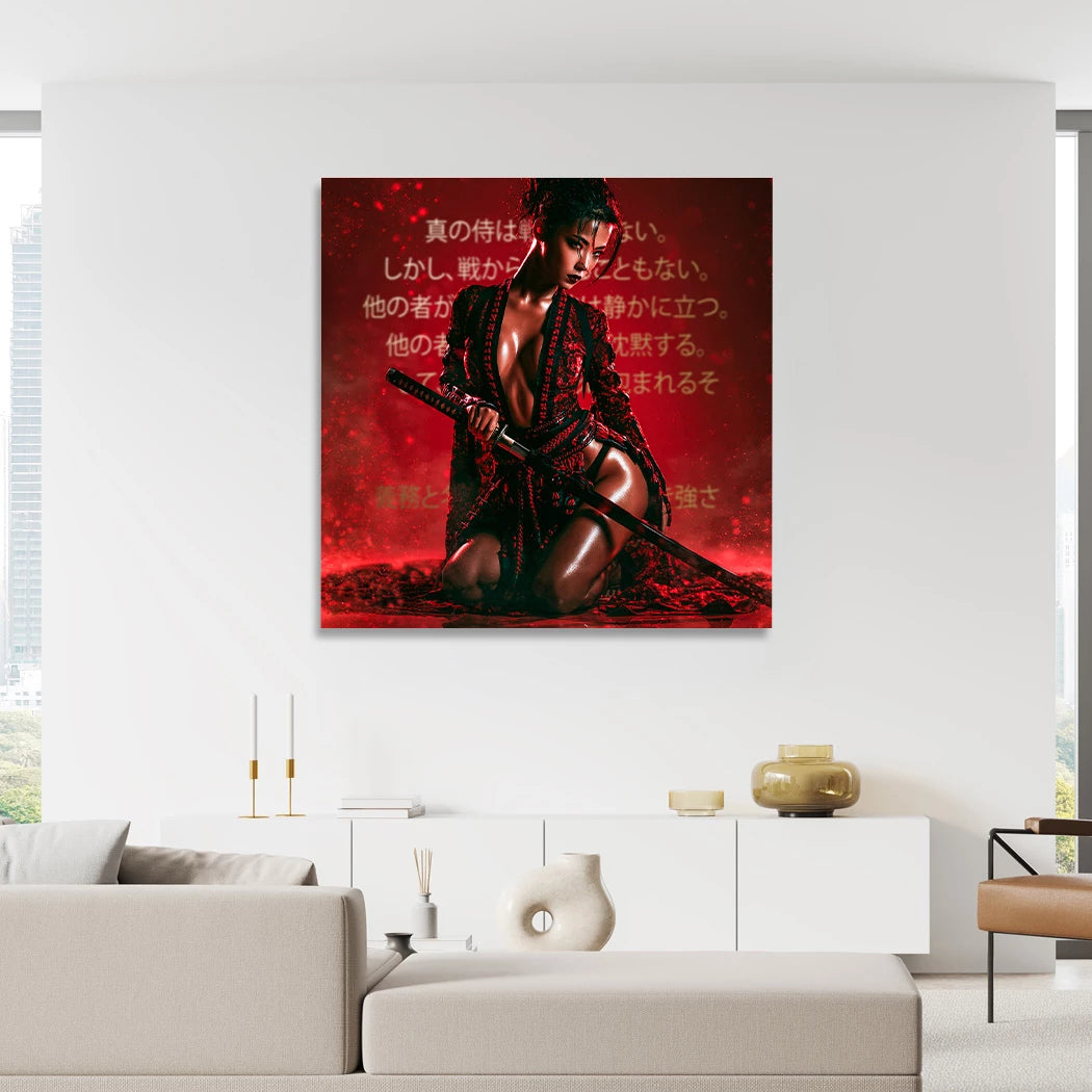 Samurai Rouge Acrylglasbild