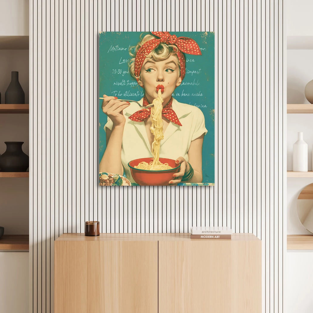 Marilyn Monroe Dolce Aluminiumbild gebürstet