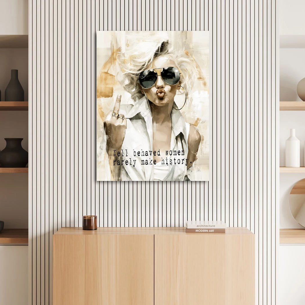 Marilyn Monroe Rebell Acrylglasbild