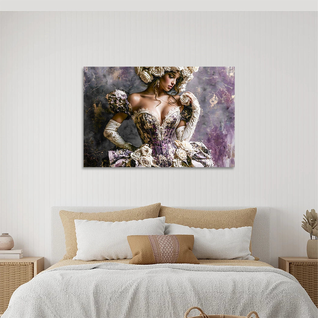 Blüten Couture Acrylglasbild