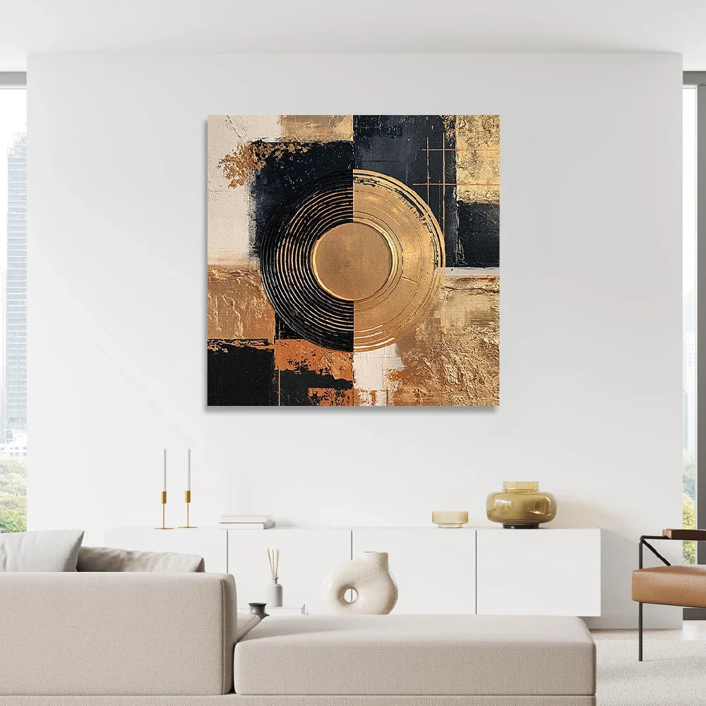 Golden Circlel Acrylglasbild