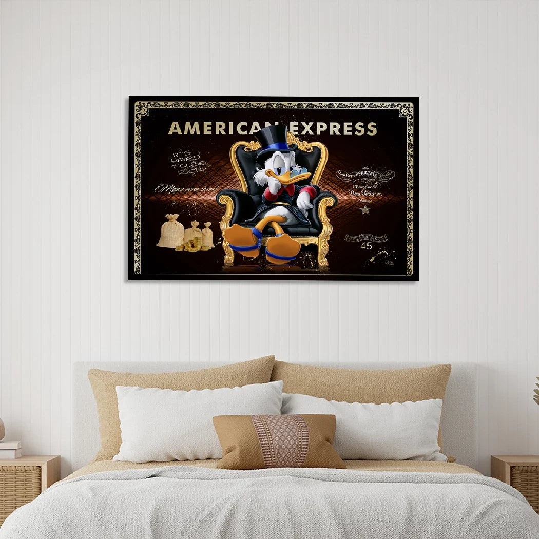 Dagobert Duck Goldrausch Leinwand Bild