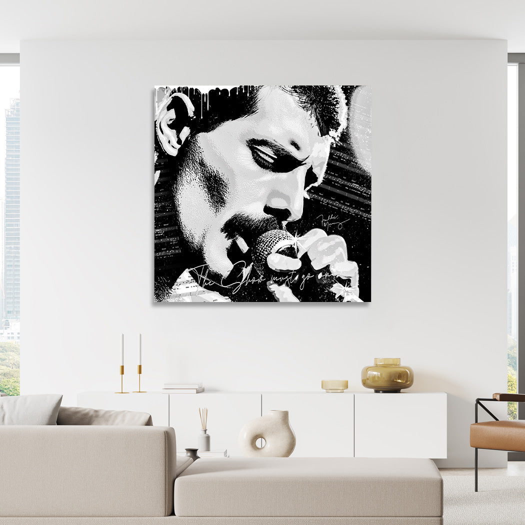 Freddie Mercury Legend Alu Dibond Bild