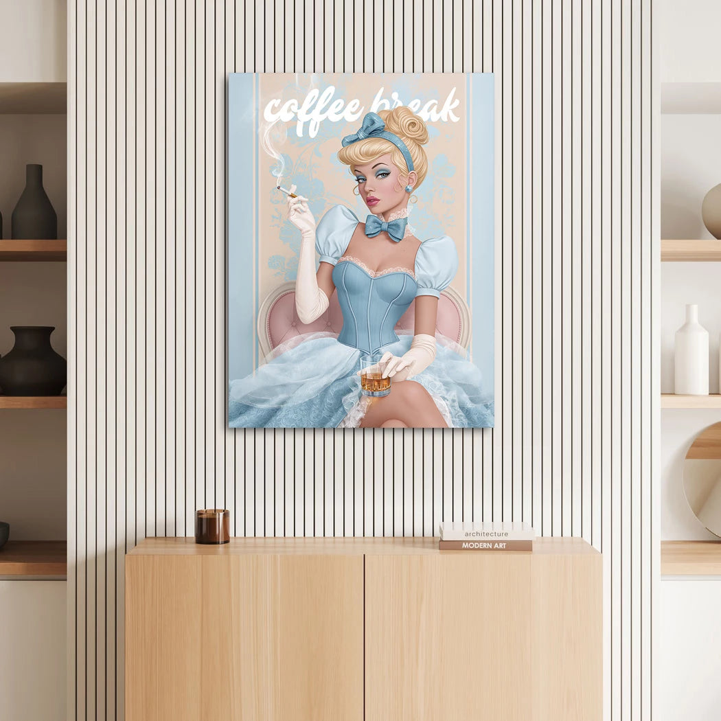 Cinderella Coffee Alu Dibond Wandbild