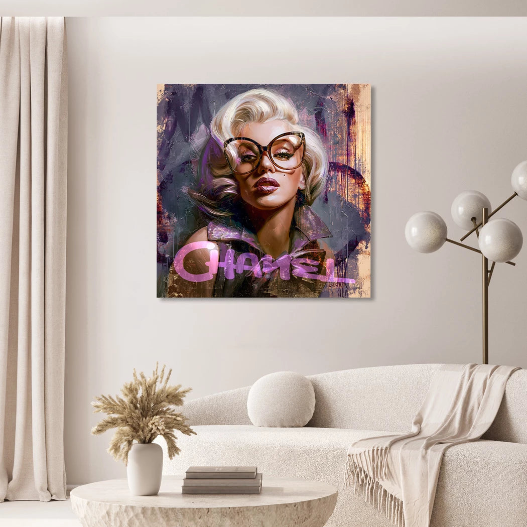 Monroe Chanel Chic Acrylglasbild