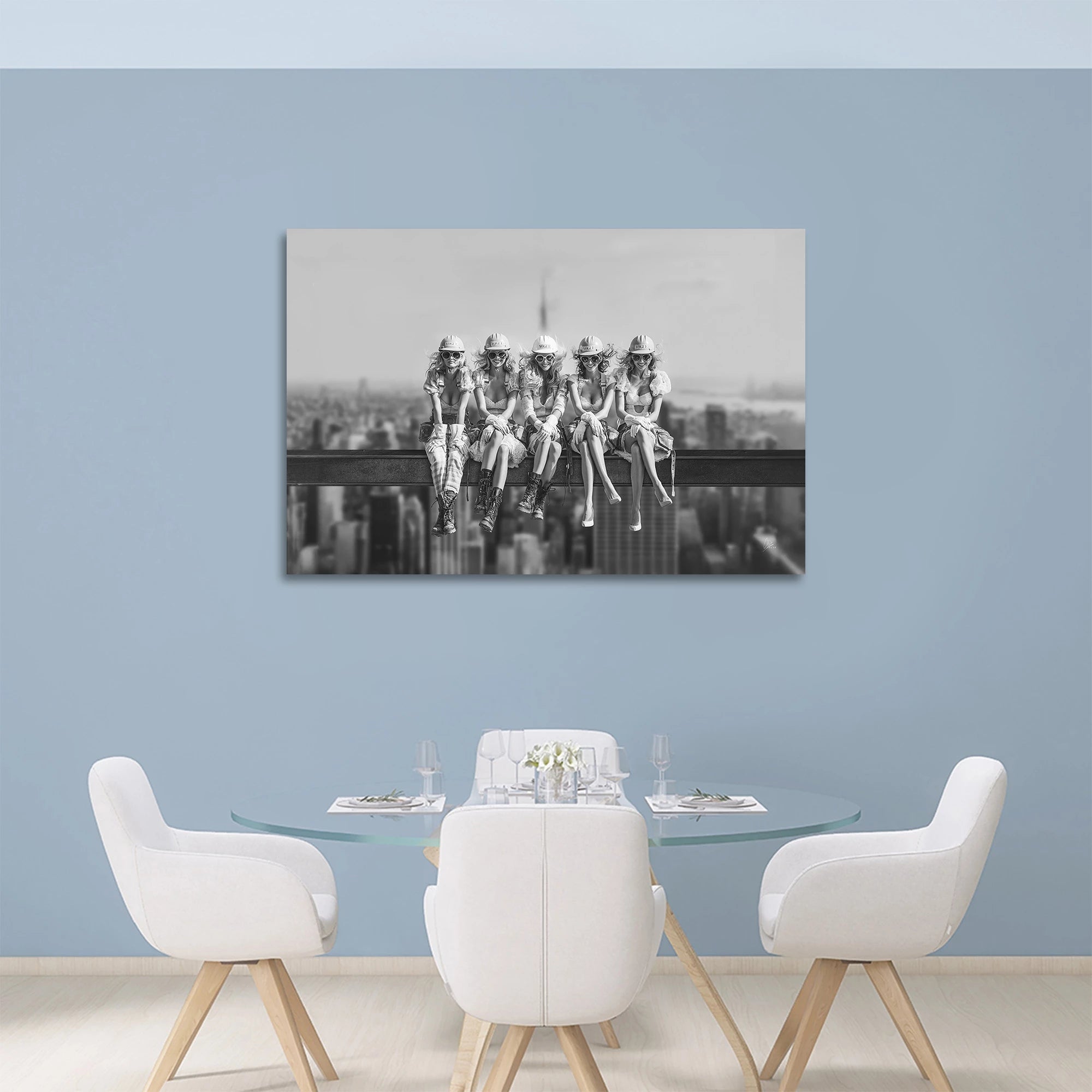Skyline Girls Acrylglasbild