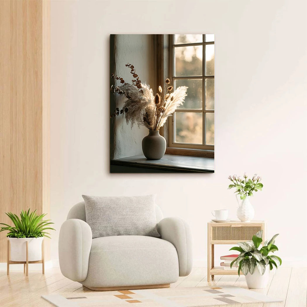 Pampas Fensterlicht Acrylglasbild
