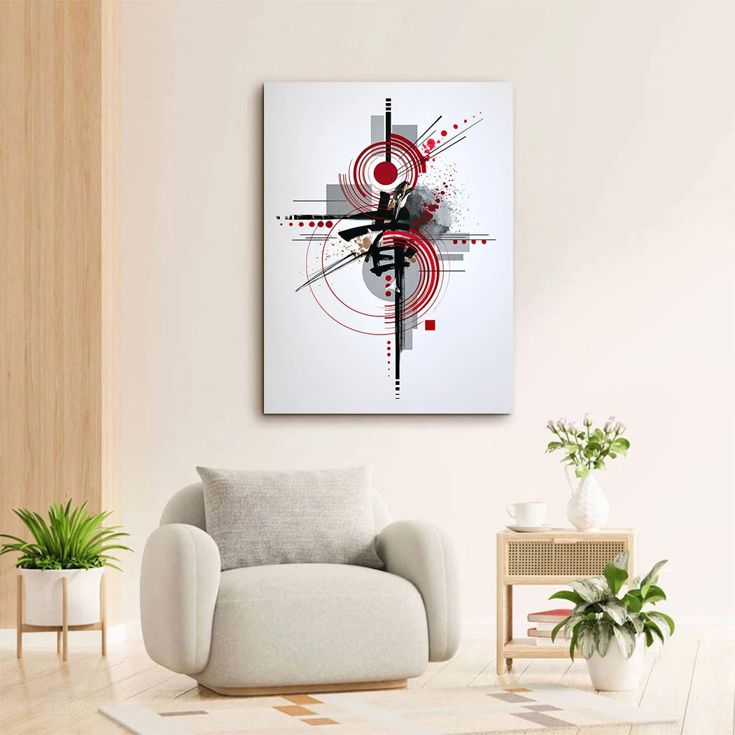 Zen Geometrie Leinwand Bild