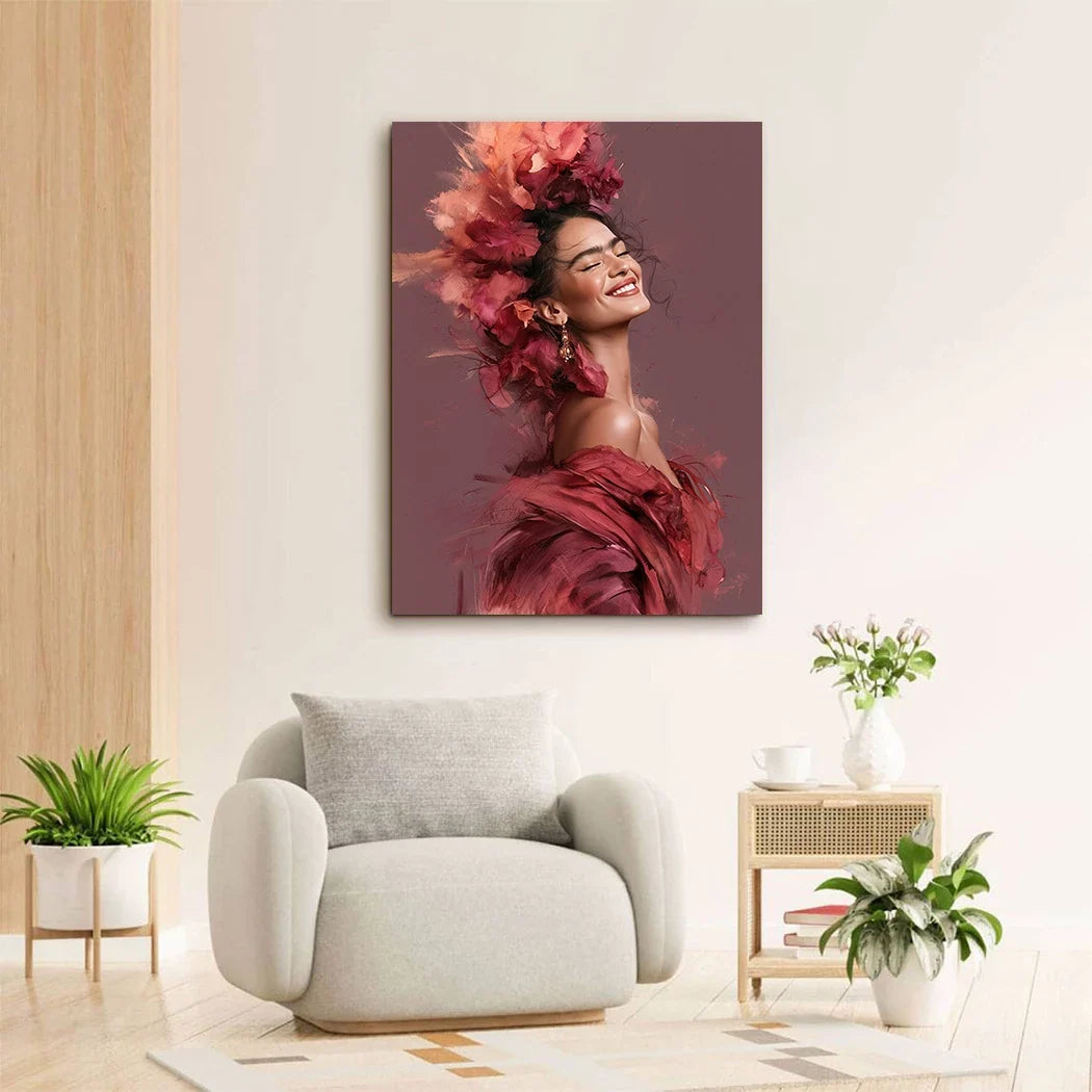 Frida Kahlo Rosenrausch Leinwand Bild
