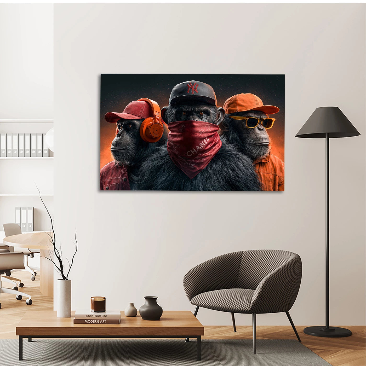 Die drei Affen Leinwand Bild
