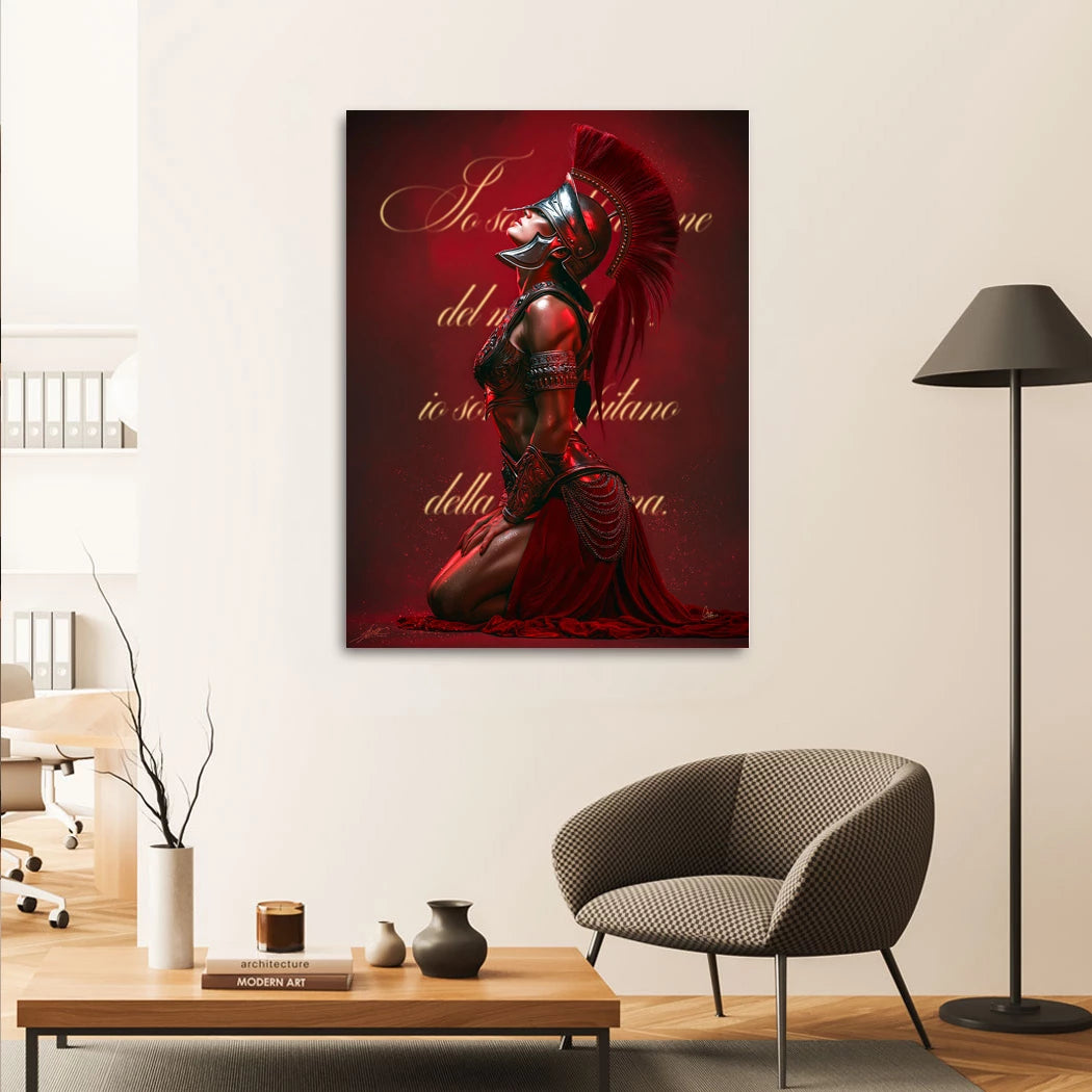 Rote Legionärin Acrylglasbild
