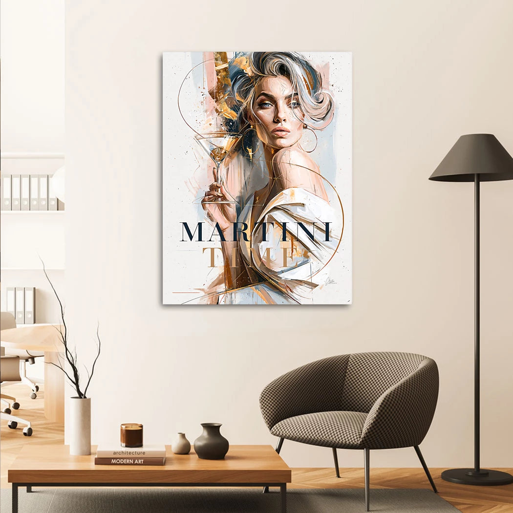 Martini Diva Leinwand Bild