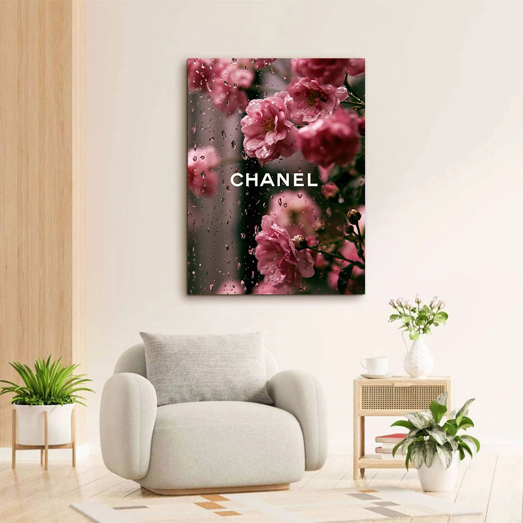 Chanel Blütenregen Leinwand Bild