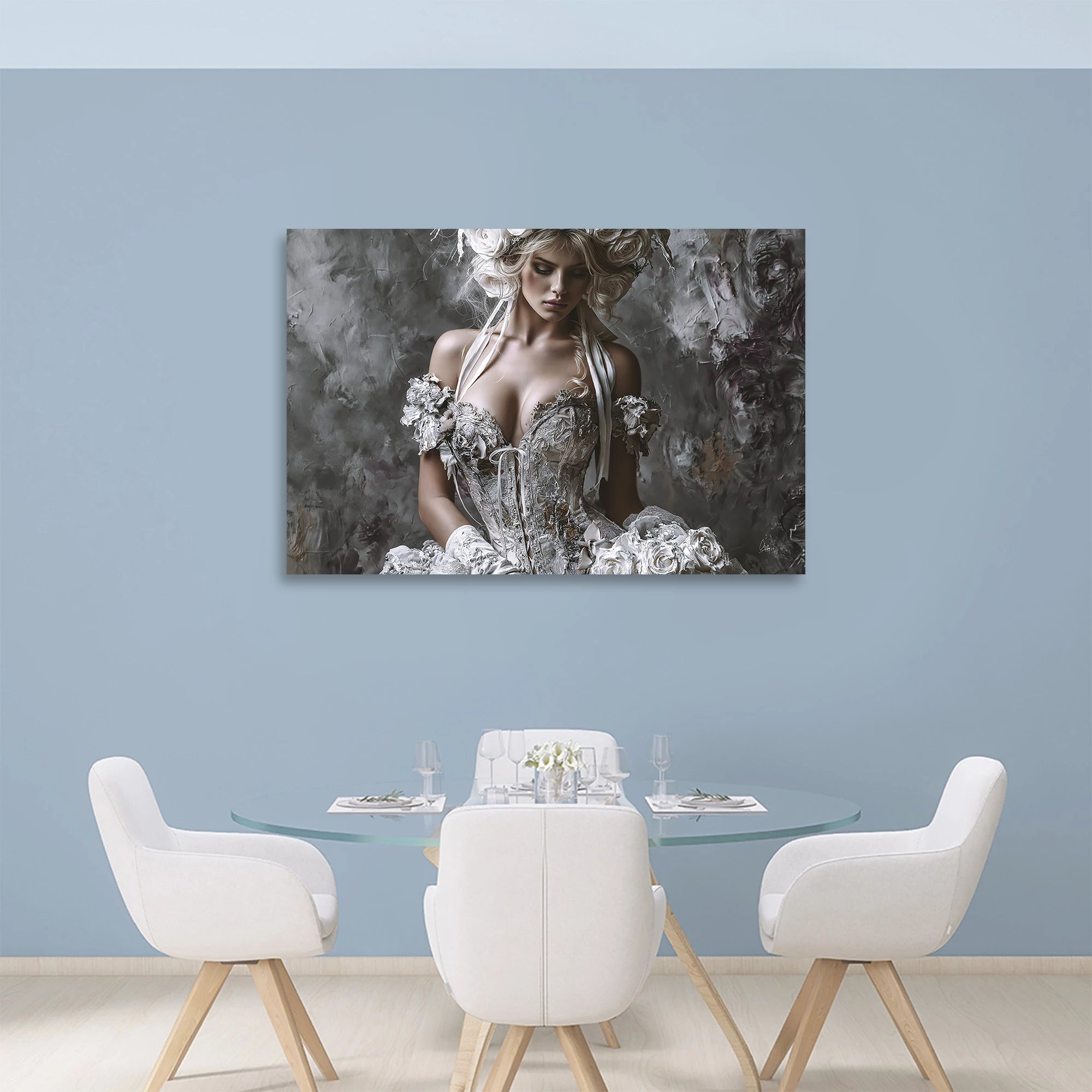 Rosen Couture AluDibond Wandbild