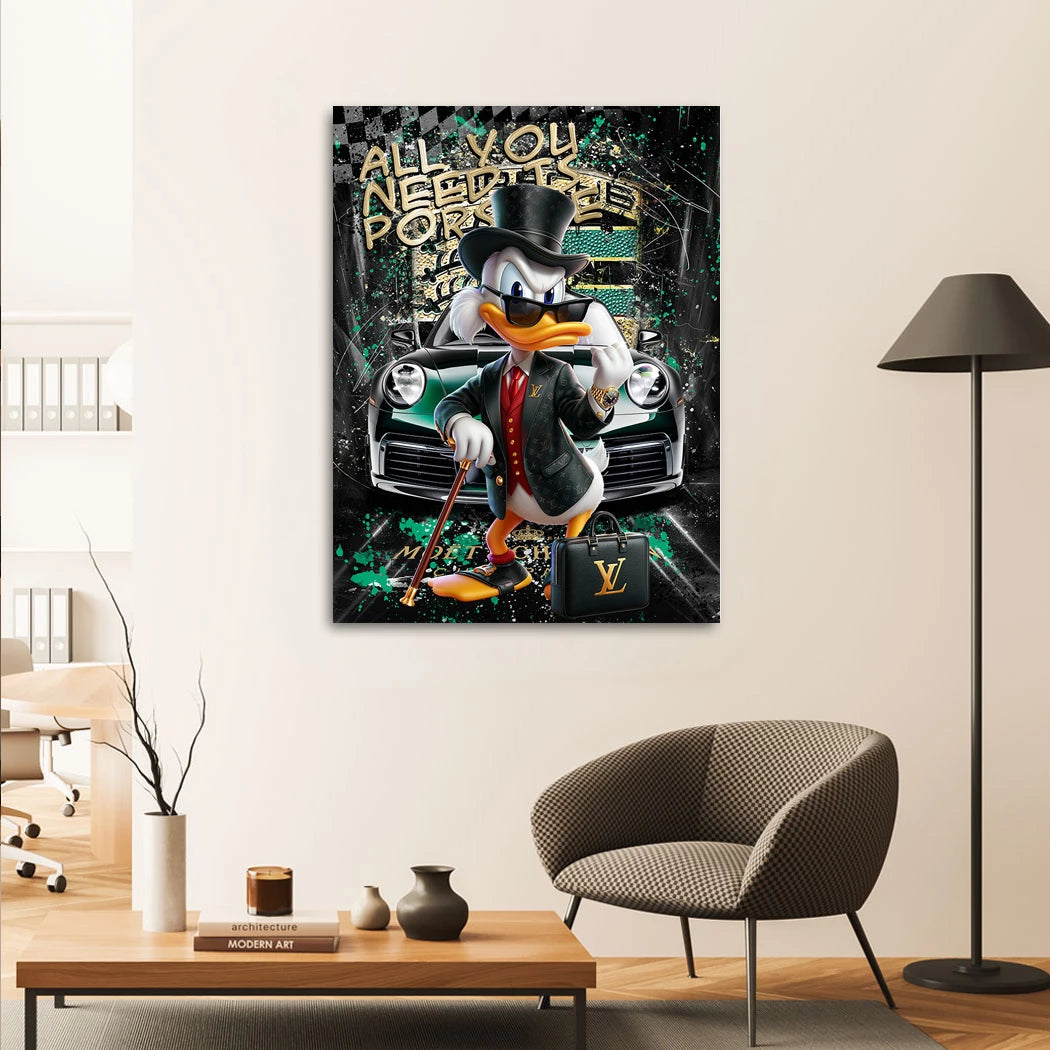 Porsche Dagobert Leinwand Bild