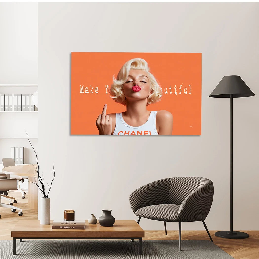 Marilyn Monroe Beautiful Leinwand Bild