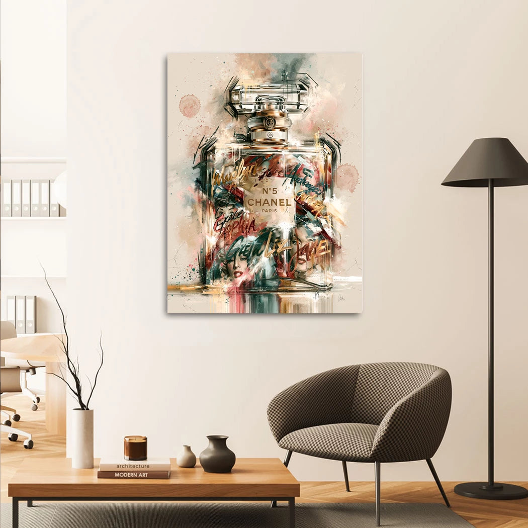 Chanel Popflakon Leinwand Bild