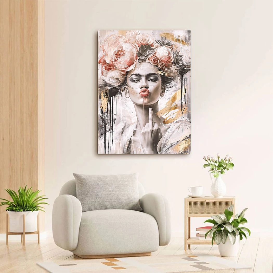 Frida Kahlo Attitude Leinwand Bild