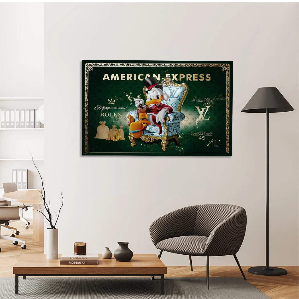 Dagobert Duck Millionaire Leinwand Bild