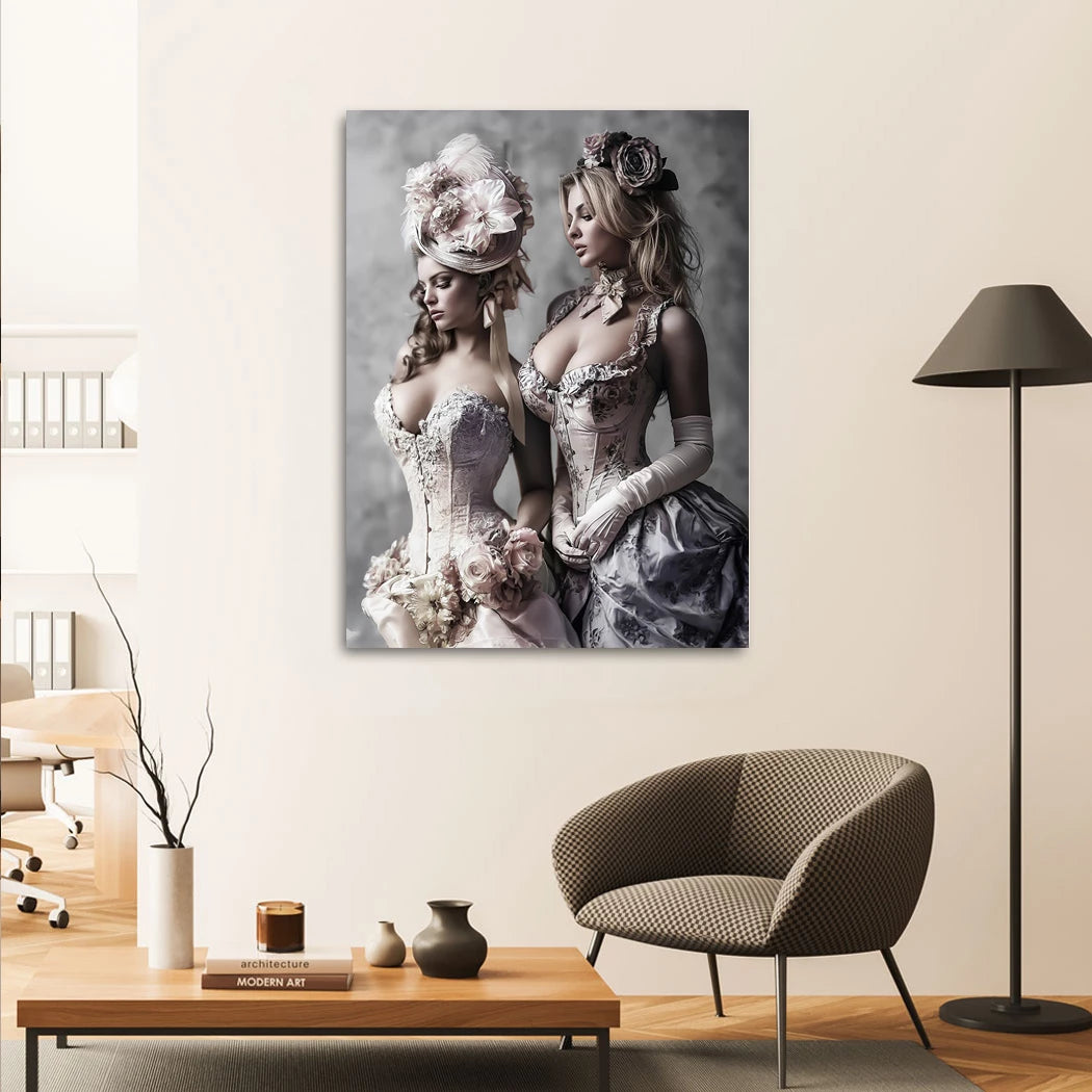 Rosen Damen Alu Dibond Wandbild