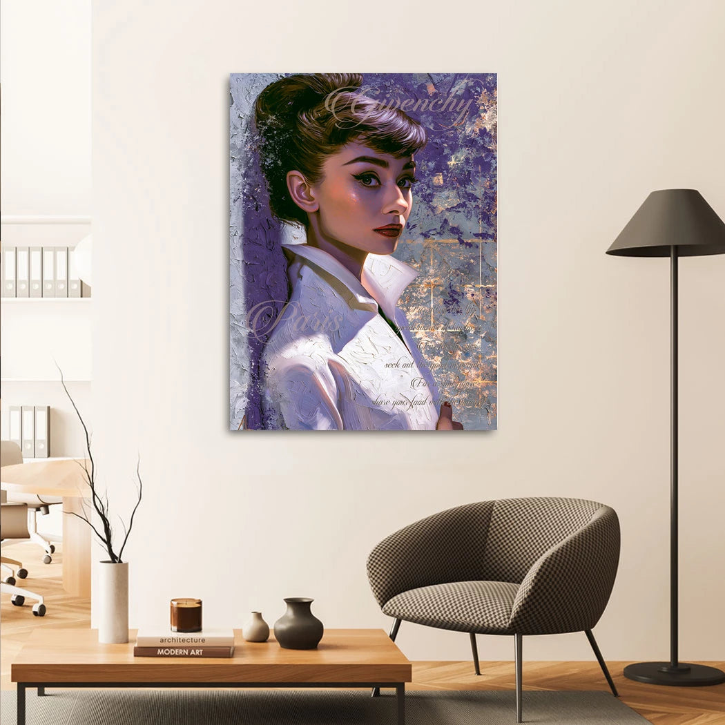 Audrey Couture Alu Dibond Wandbild