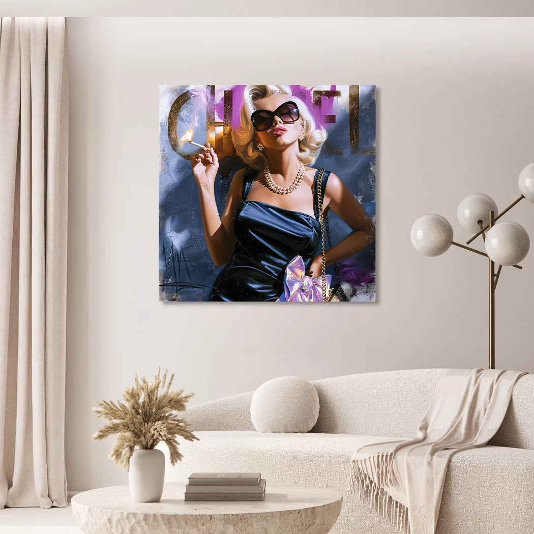 Marilyn Monroe Smoke Acrylglasbild