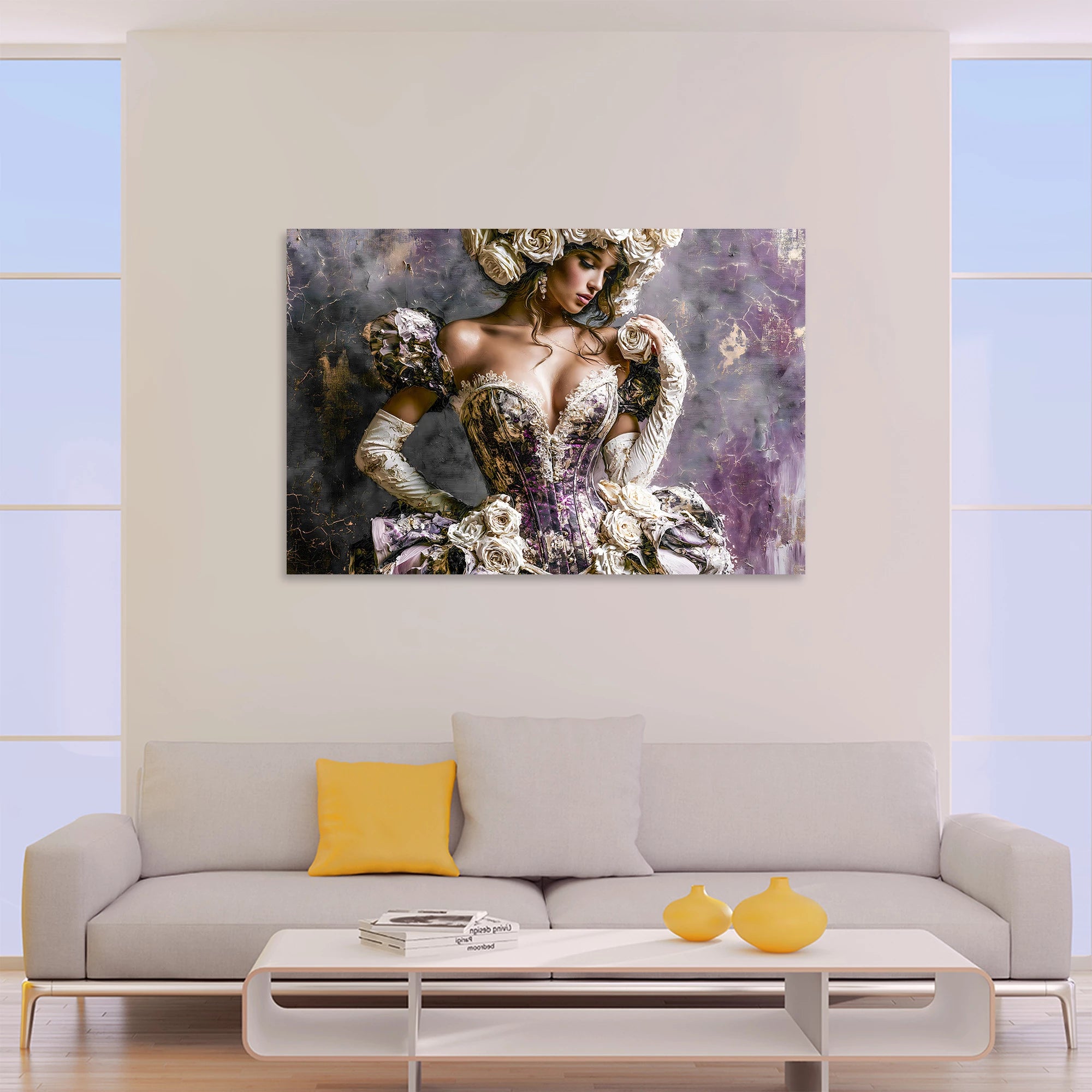 Blüten Couture AluDibond Wandbild