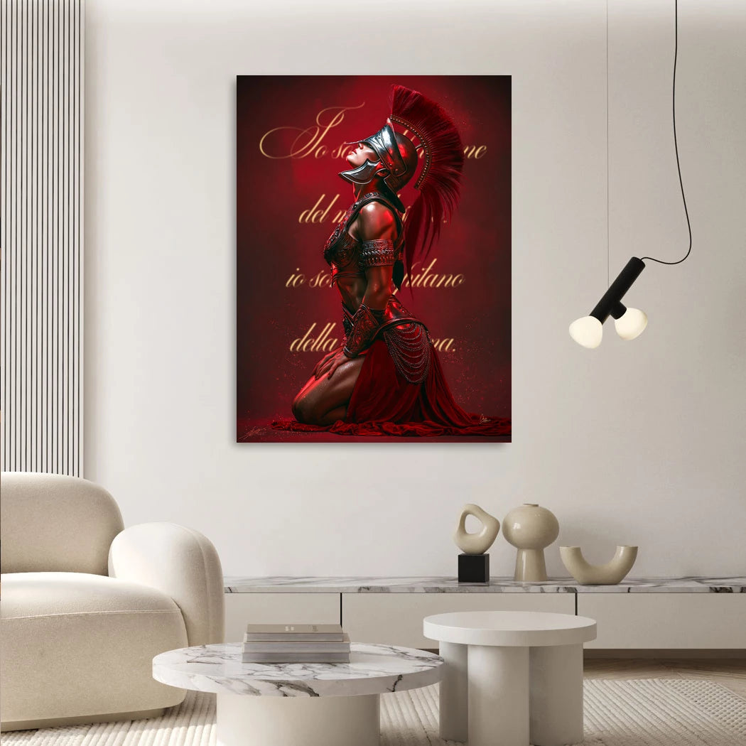 Rote Legionärin Alu Dibond Wandbild