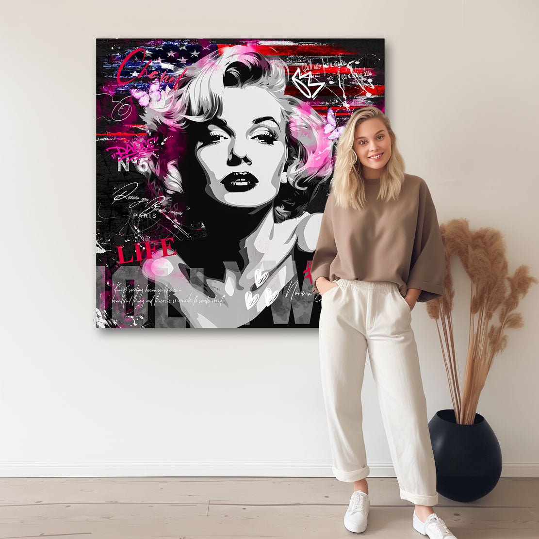 Marilyn Hollywood Pop Art Acrylglas Bild INGALERIE